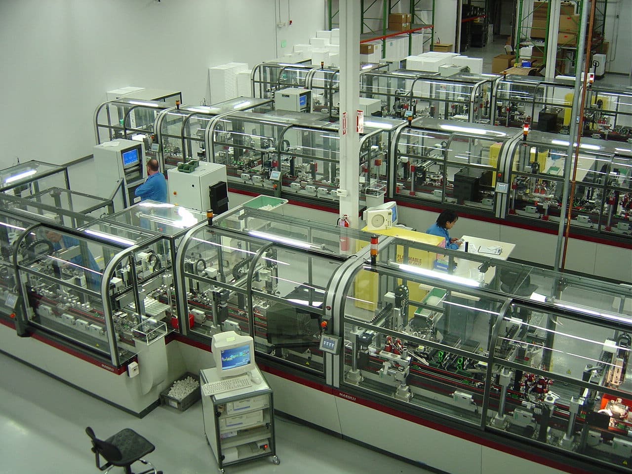 In-line functional test stations for stepper motors